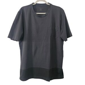 Sease Pocket T-Shirt Mens XXXL Grey Good Made in Italy Colorblock Luxury Basic